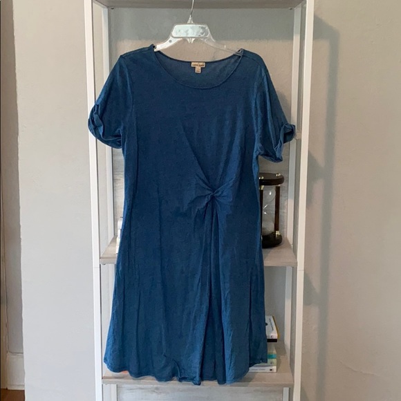 Anthro Holding Horses Front Knot Cotton Dress - Picture 3 of 6